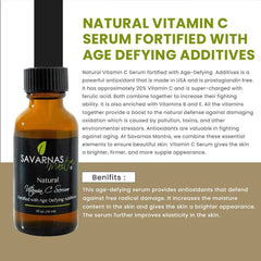 Natural Vitamin C Serum Fortified with Age Defying Additives
